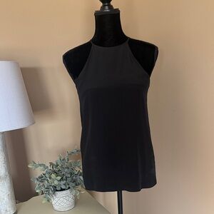 TIBI New York 100% Silk Black sleeveless halter top - Size 2
